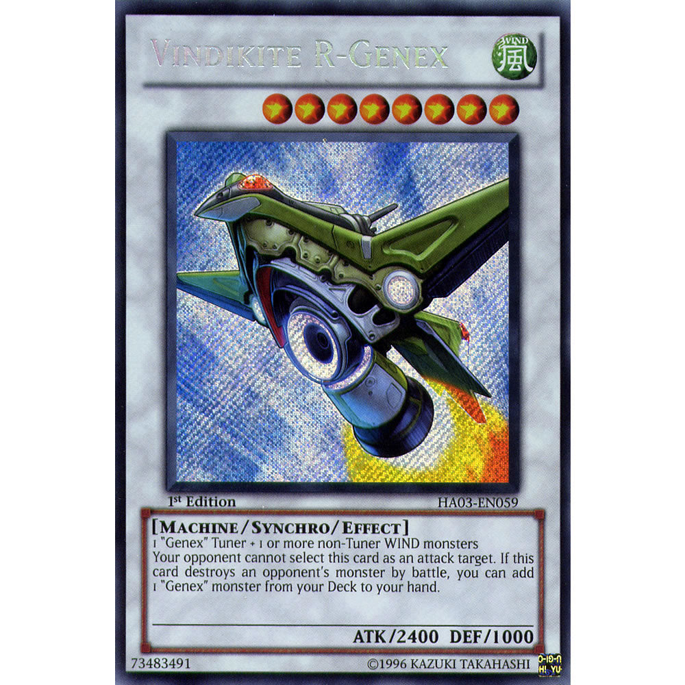 Vindikite R-Genex HA03-EN059 Yu-Gi-Oh! Card from the Hidden Arsenal 3 Set