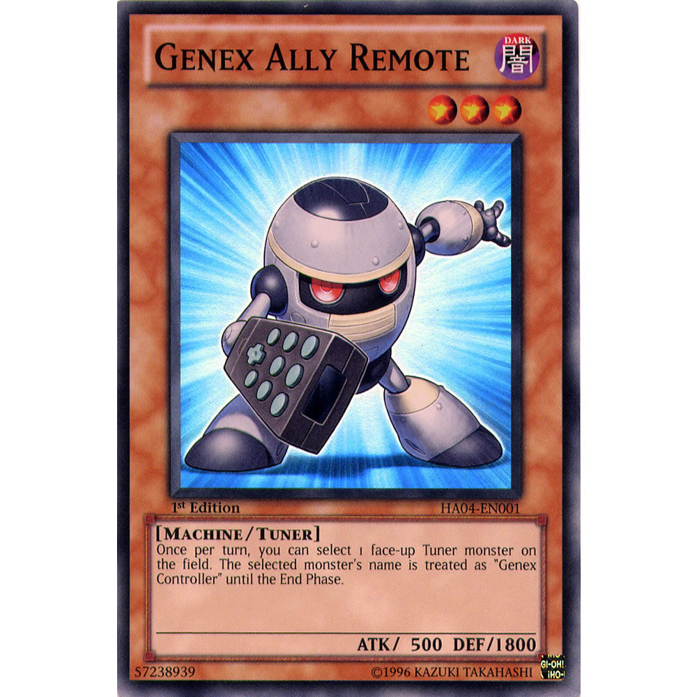 Genex Ally Remote HA04-EN001 Yu-Gi-Oh! Card from the Hidden Arsenal 4: Trishula's Triumph Set