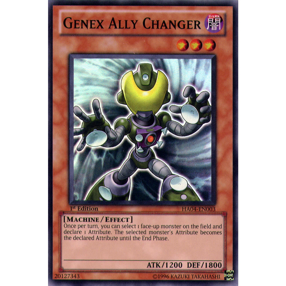 Genex Ally Changer HA04-EN003 Yu-Gi-Oh! Card from the Hidden Arsenal 4: Trishula's Triumph Set