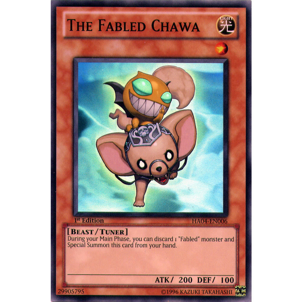 The Fabled Chawa HA04-EN006 Yu-Gi-Oh! Card from the Hidden Arsenal 4: Trishula's Triumph Set