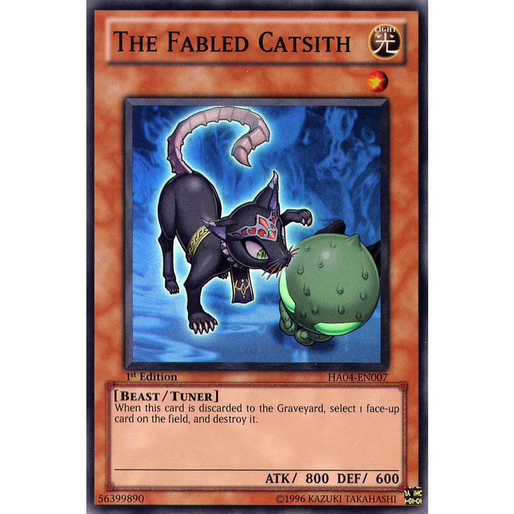 The Fabled Catsith HA04-EN007 Yu-Gi-Oh! Card from the Hidden Arsenal 4: Trishula's Triumph Set