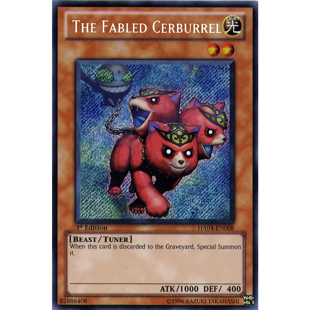The Fabled Cerburrel HA04-EN008 Yu-Gi-Oh! Card from the Hidden Arsenal 4: Trishula's Triumph Set