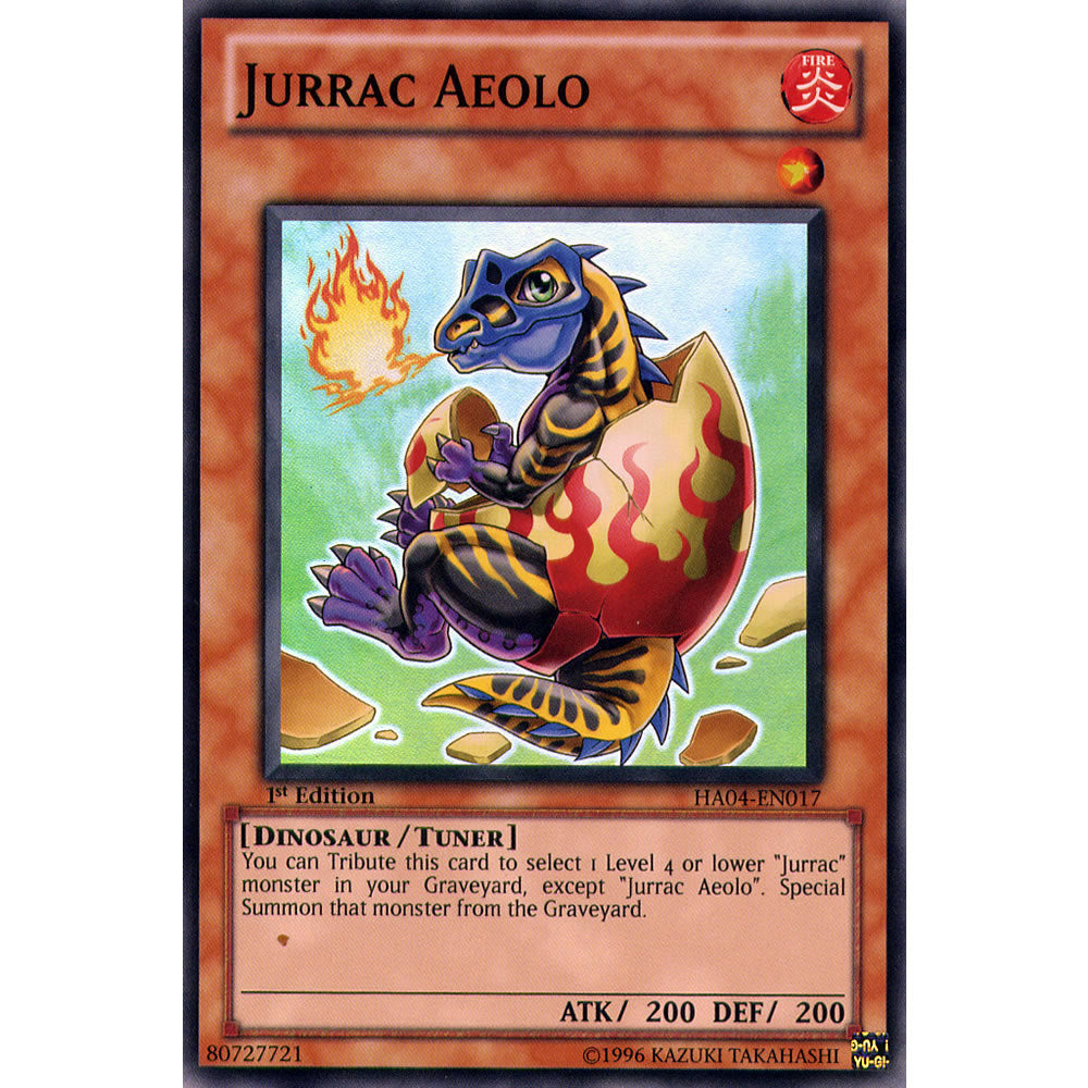 Jurrac Aeolo HA04-EN017 Yu-Gi-Oh! Card from the Hidden Arsenal 4: Trishula's Triumph Set