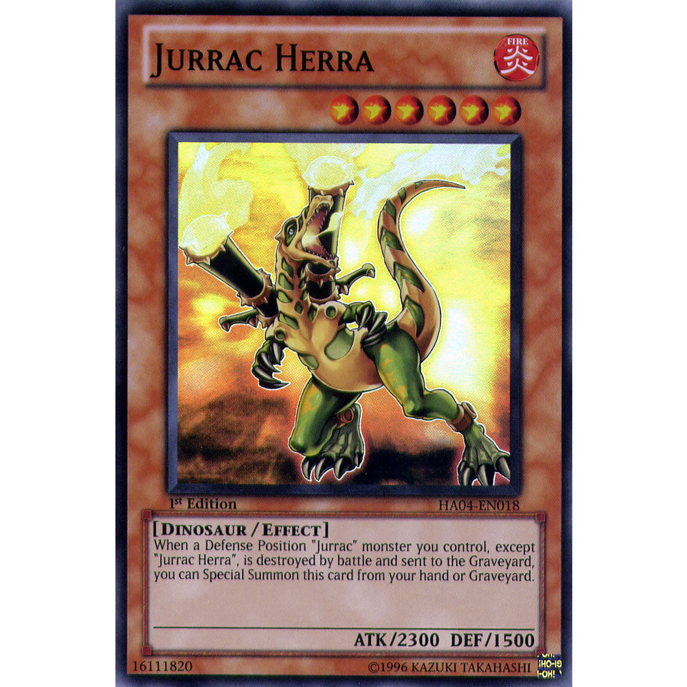 Jurrac Herra HA04-EN018 Yu-Gi-Oh! Card from the Hidden Arsenal 4: Trishula's Triumph Set