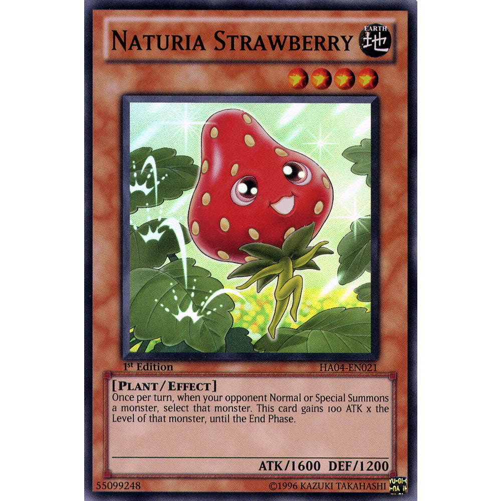 Naturia Strawberry HA04-EN021 Yu-Gi-Oh! Card from the Hidden Arsenal 4: Trishula's Triumph Set