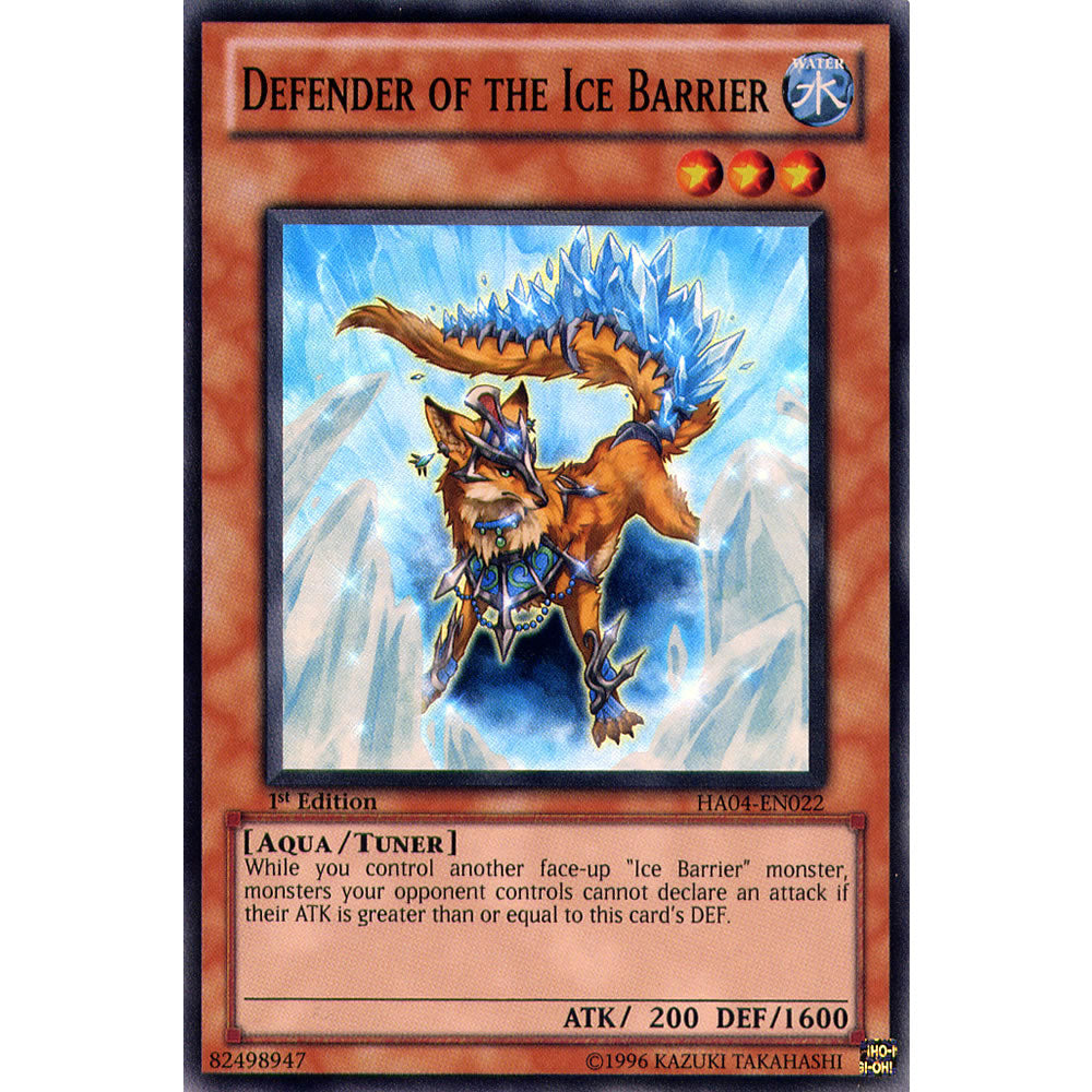 Defender Of The Ice Barrier HA04-EN022 Yu-Gi-Oh! Card from the Hidden Arsenal 4: Trishula's Triumph Set