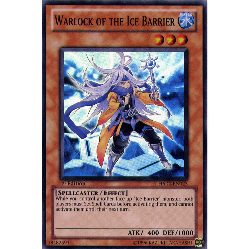 Warlock Of The Ice Barrier HA04-EN023 Yu-Gi-Oh! Card from the Hidden Arsenal 4: Trishula's Triumph Set