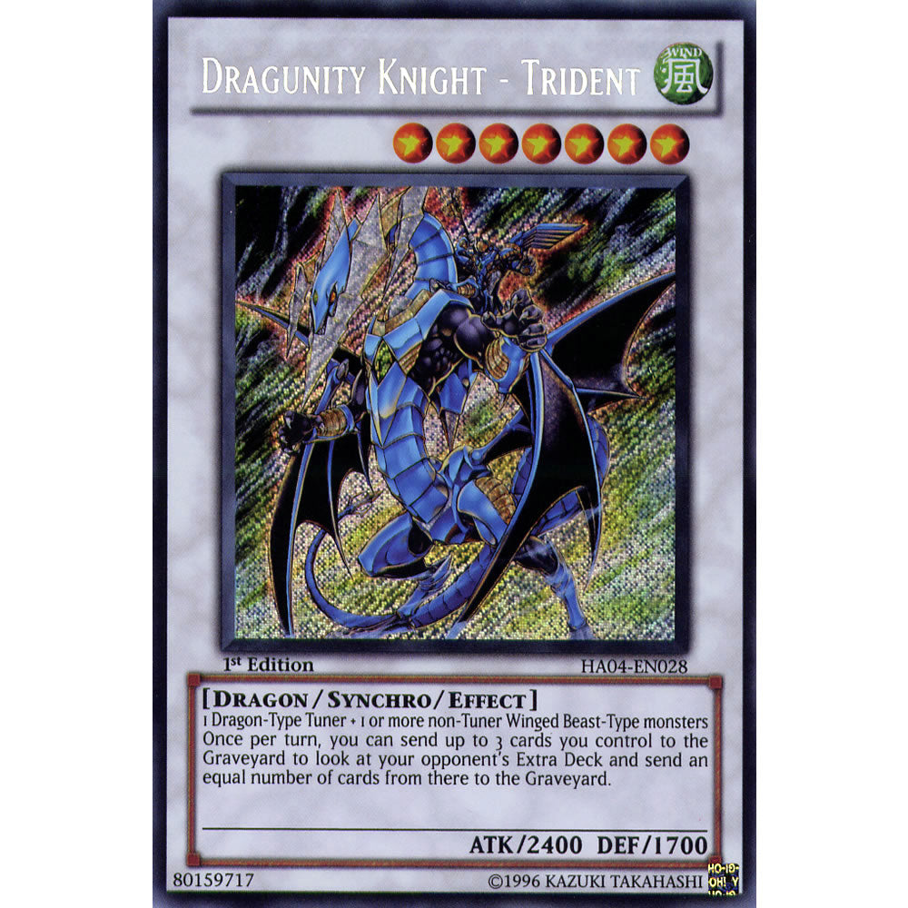 Dragunity Knight Trident HA04-EN028 Yu-Gi-Oh! Card from the Hidden Arsenal 4: Trishula's Triumph Set