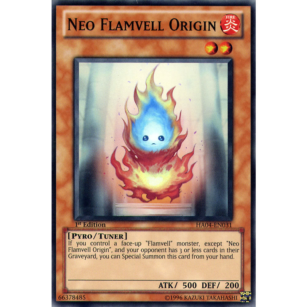 Neo Flamvell Origin HA04-EN031 Yu-Gi-Oh! Card from the Hidden Arsenal 4: Trishula's Triumph Set