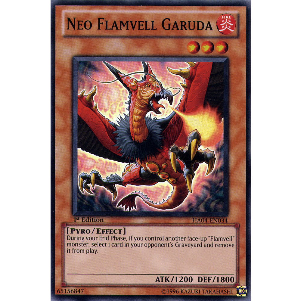 Neo Flamvell Garuda HA04-EN034 Yu-Gi-Oh! Card from the Hidden Arsenal 4: Trishula's Triumph Set
