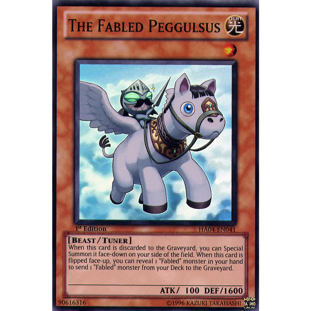 The Fabled Peggulsus HA04-EN041 Yu-Gi-Oh! Card from the Hidden Arsenal 4: Trishula's Triumph Set