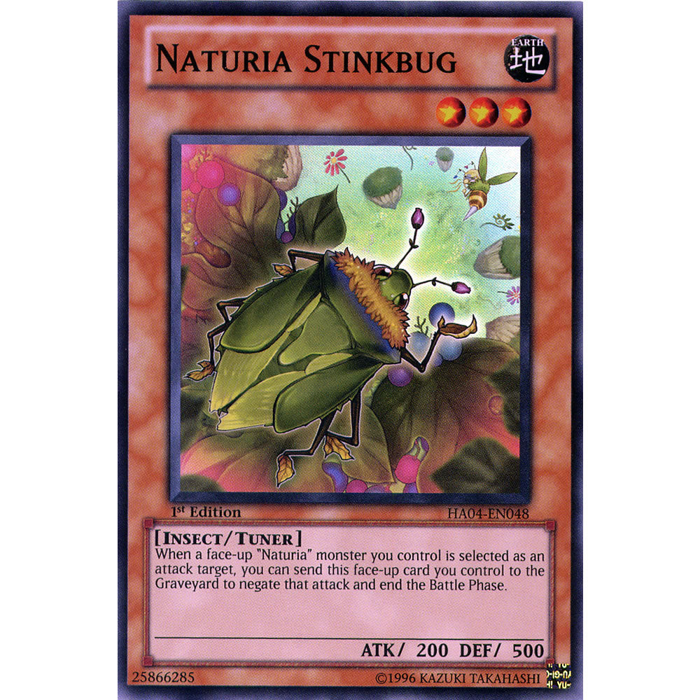 Naturia Stinkbug HA04-EN048 Yu-Gi-Oh! Card from the Hidden Arsenal 4: Trishula's Triumph Set