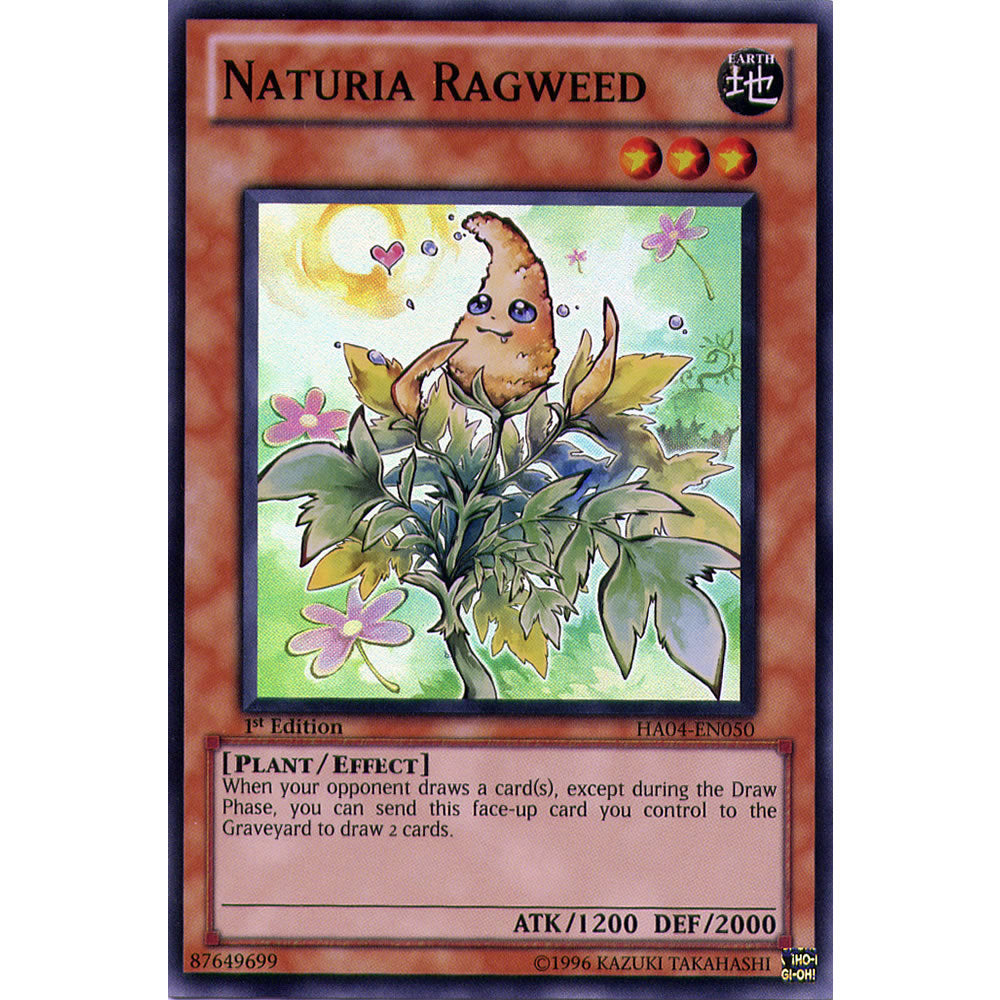 Naturia Ragweed HA04-EN050 Yu-Gi-Oh! Card from the Hidden Arsenal 4: Trishula's Triumph Set