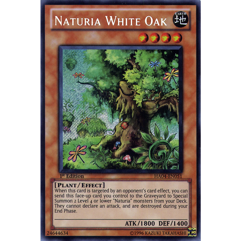 Naturia White Oak HA04-EN051 Yu-Gi-Oh! Card from the Hidden Arsenal 4: Trishula's Triumph Set