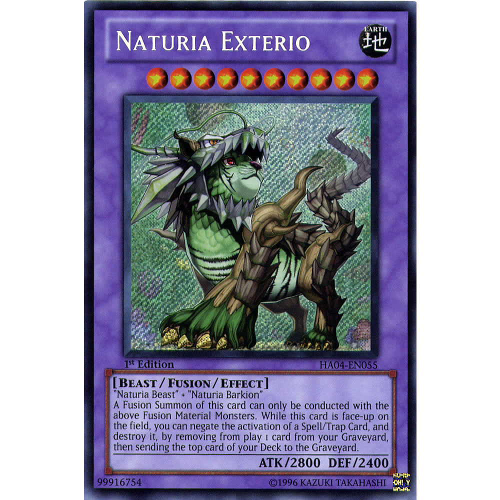 Naturia Exterio HA04-EN055 Yu-Gi-Oh! Card from the Hidden Arsenal 4: Trishula's Triumph Set