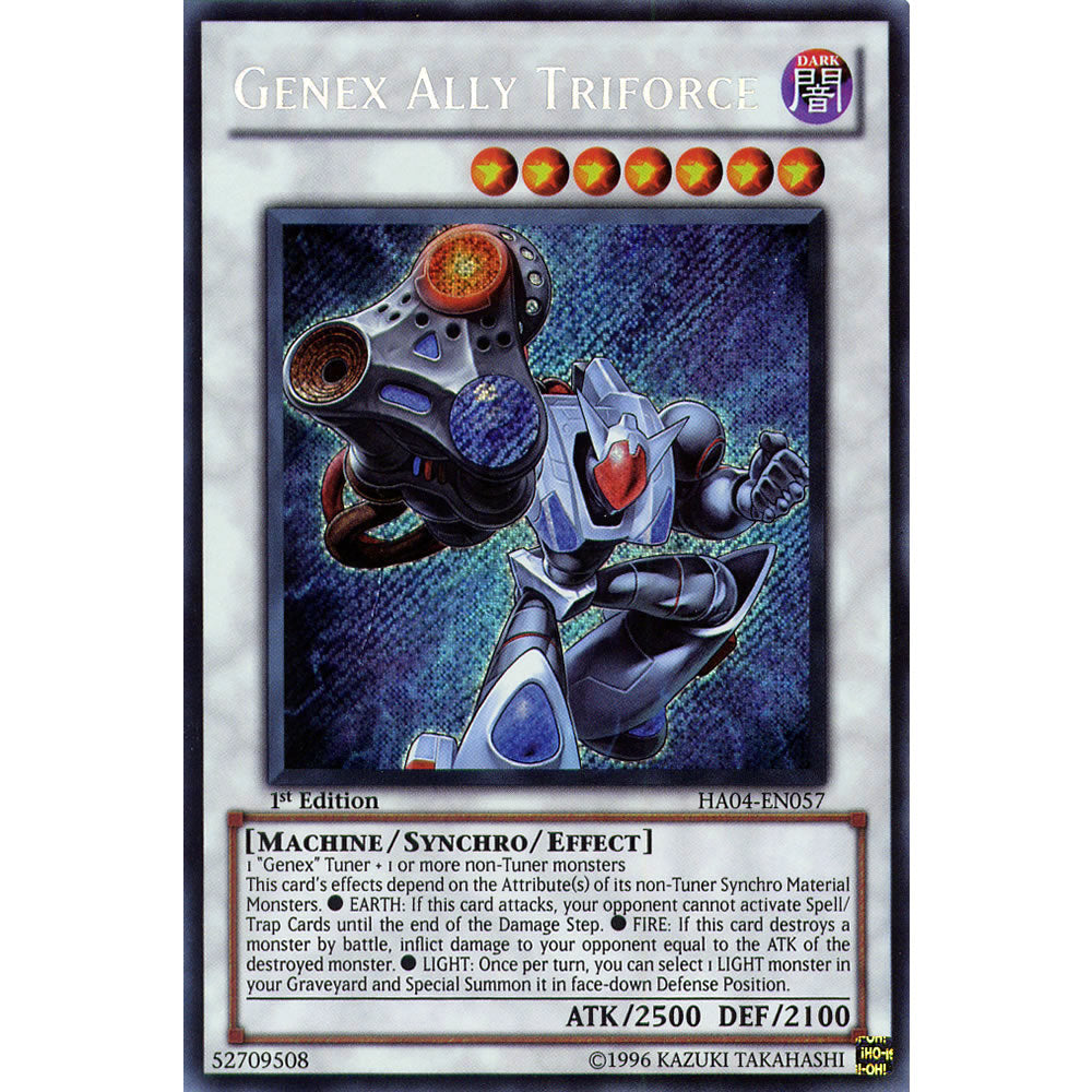 Genex Ally Triforce HA04-EN057 Yu-Gi-Oh! Card from the Hidden Arsenal 4: Trishula's Triumph Set