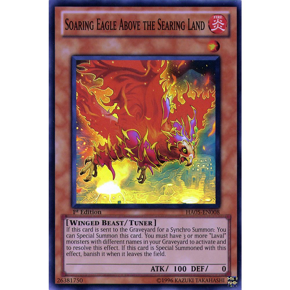 Soaring Eagle Above the Searing Land HA05-EN008 Yu-Gi-Oh! Card from the Hidden Arsenal 5: Steelswarm Invasion Set