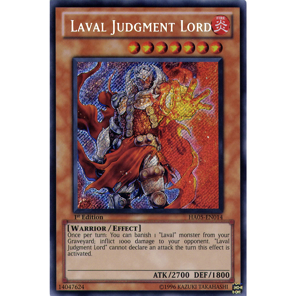 Laval Judgment Lord HA05-EN014 Yu-Gi-Oh! Card from the Hidden Arsenal 5: Steelswarm Invasion Set