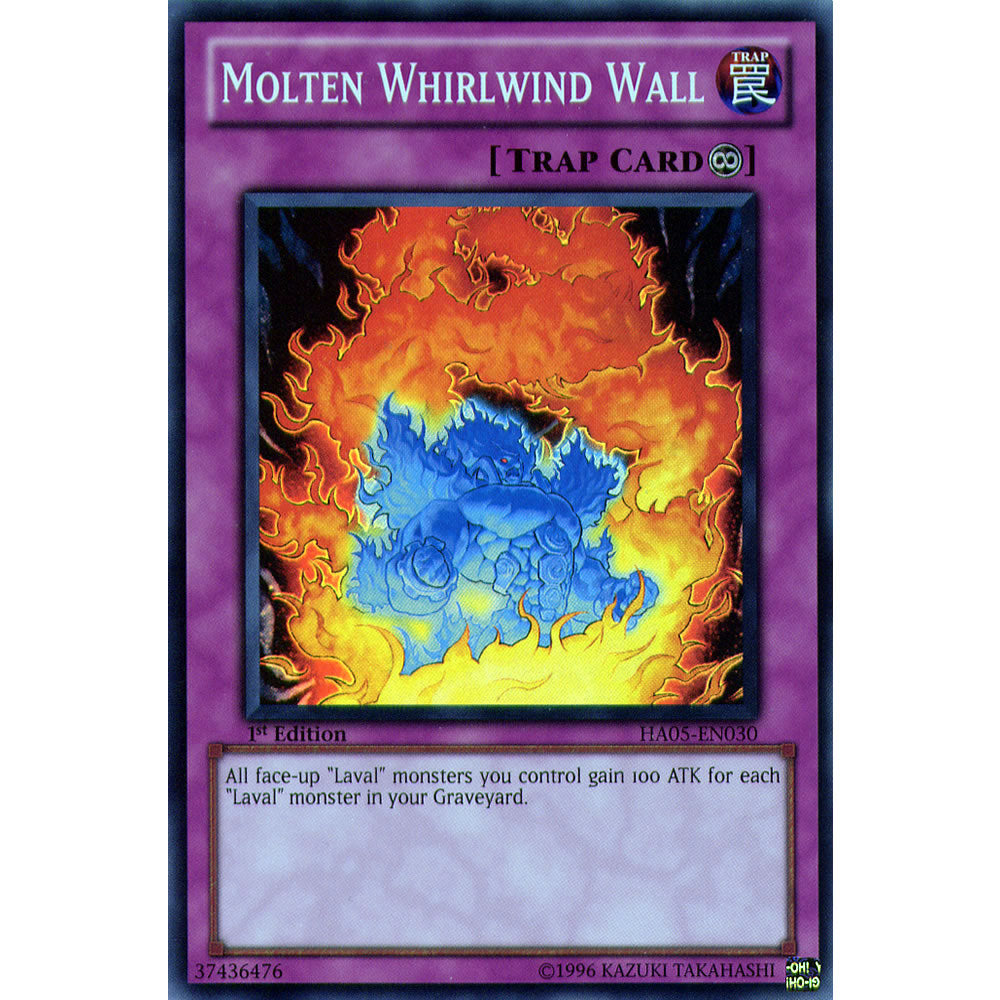 Molten Whirlwind Wall HA05-EN030 Yu-Gi-Oh! Card from the Hidden Arsenal 5: Steelswarm Invasion Set