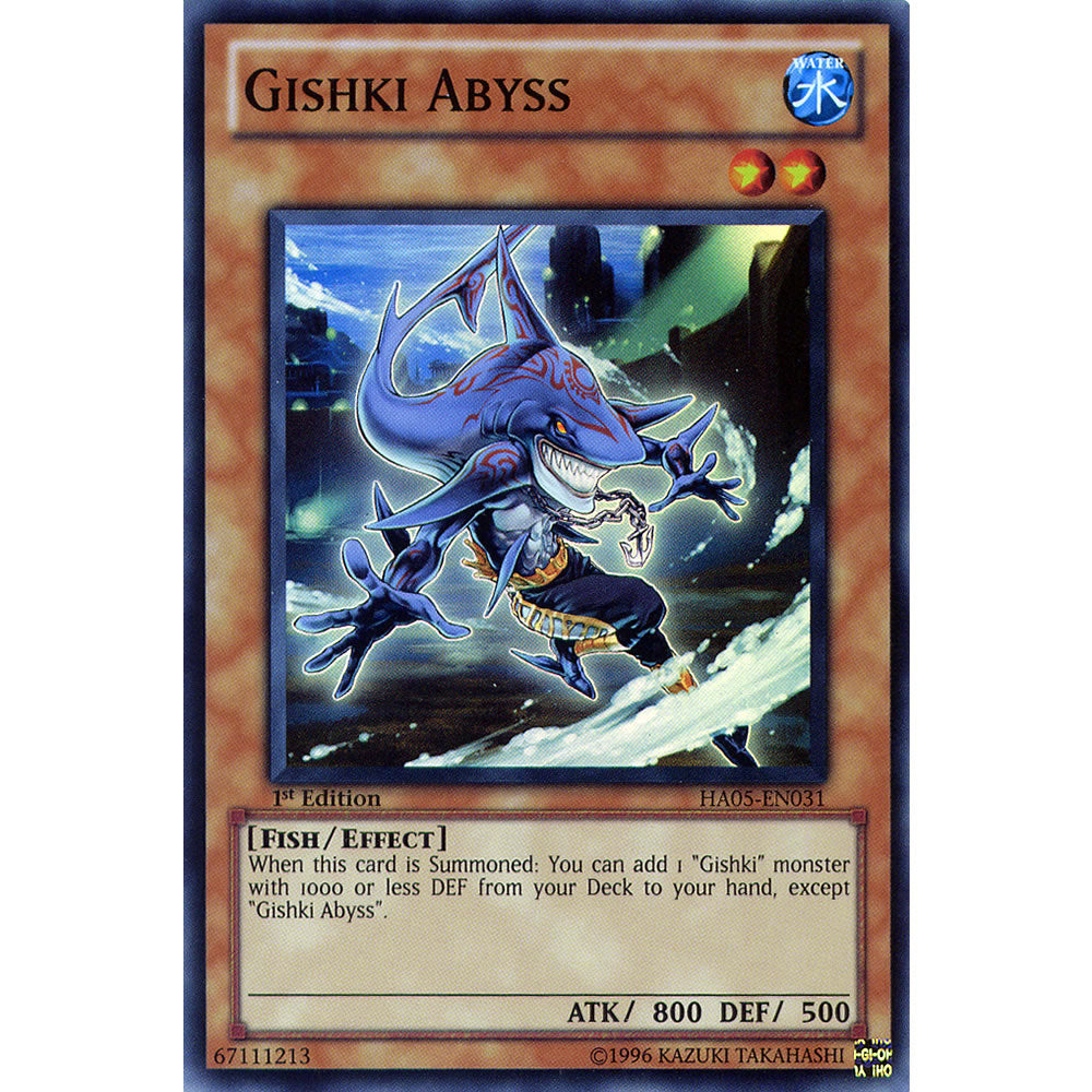 Gishki Abyss HA05-EN031 Yu-Gi-Oh! Card from the Hidden Arsenal 5: Steelswarm Invasion Set