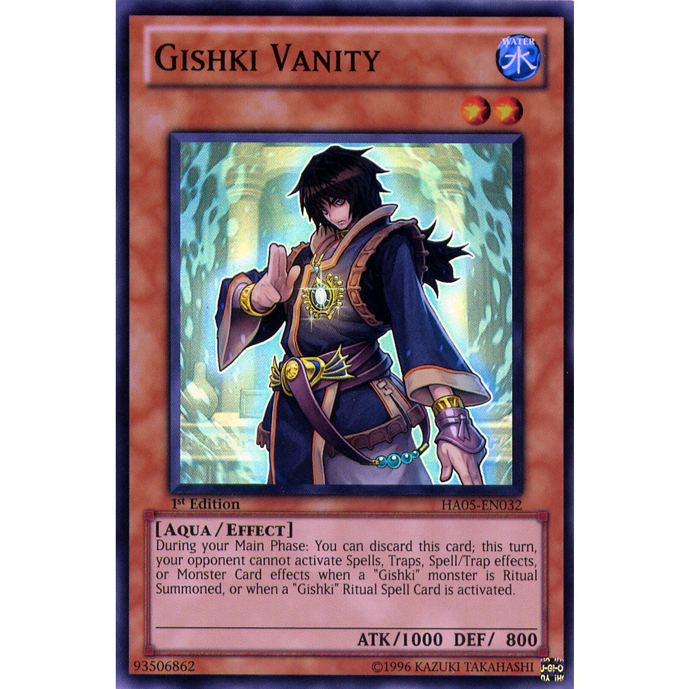 Gishki Vanity HA05-EN032 Yu-Gi-Oh! Card from the Hidden Arsenal 5: Steelswarm Invasion Set