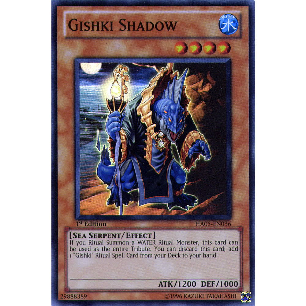Gishki Shadow HA05-EN036 Yu-Gi-Oh! Card from the Hidden Arsenal 5: Steelswarm Invasion Set