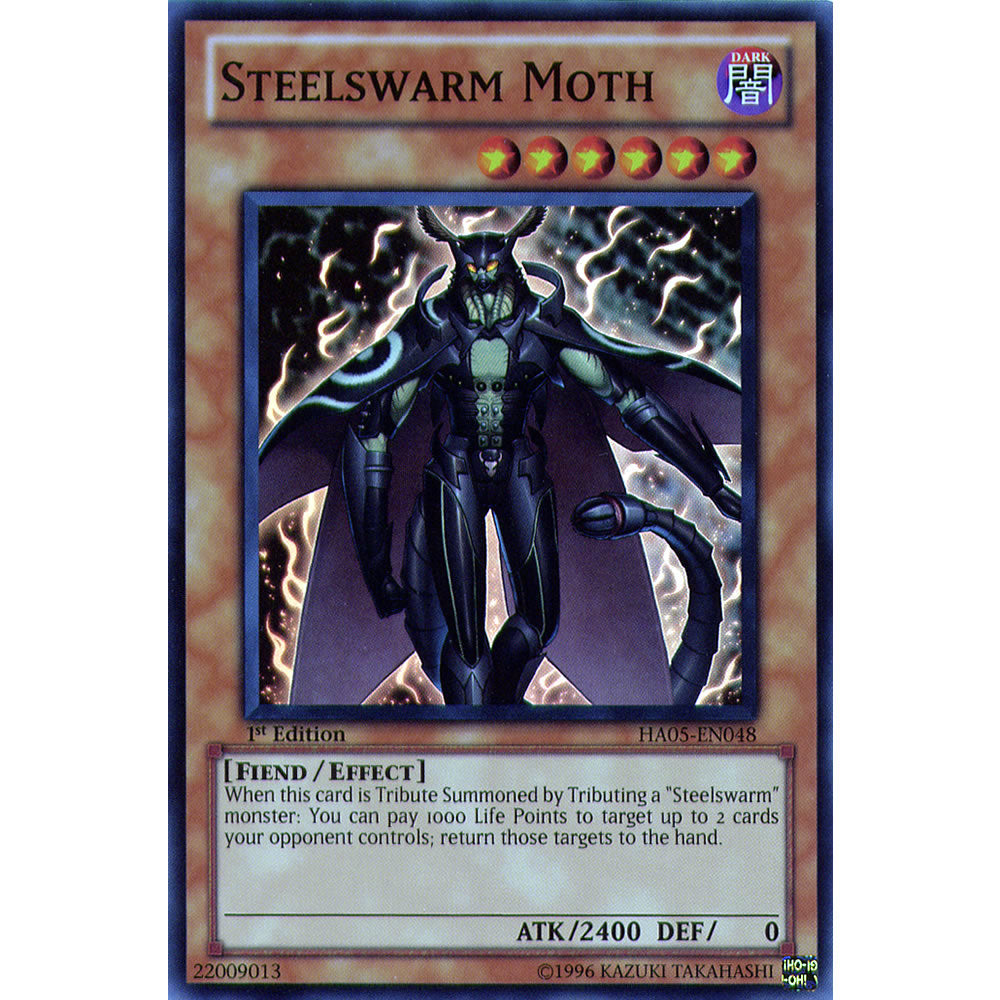 Steelswarm Moth HA05-EN048 Yu-Gi-Oh! Card from the Hidden Arsenal 5: Steelswarm Invasion Set