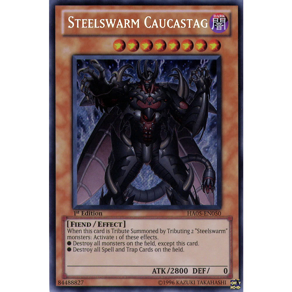 Steelswarm Caucastag HA05-EN050 Yu-Gi-Oh! Card from the Hidden Arsenal 5: Steelswarm Invasion Set