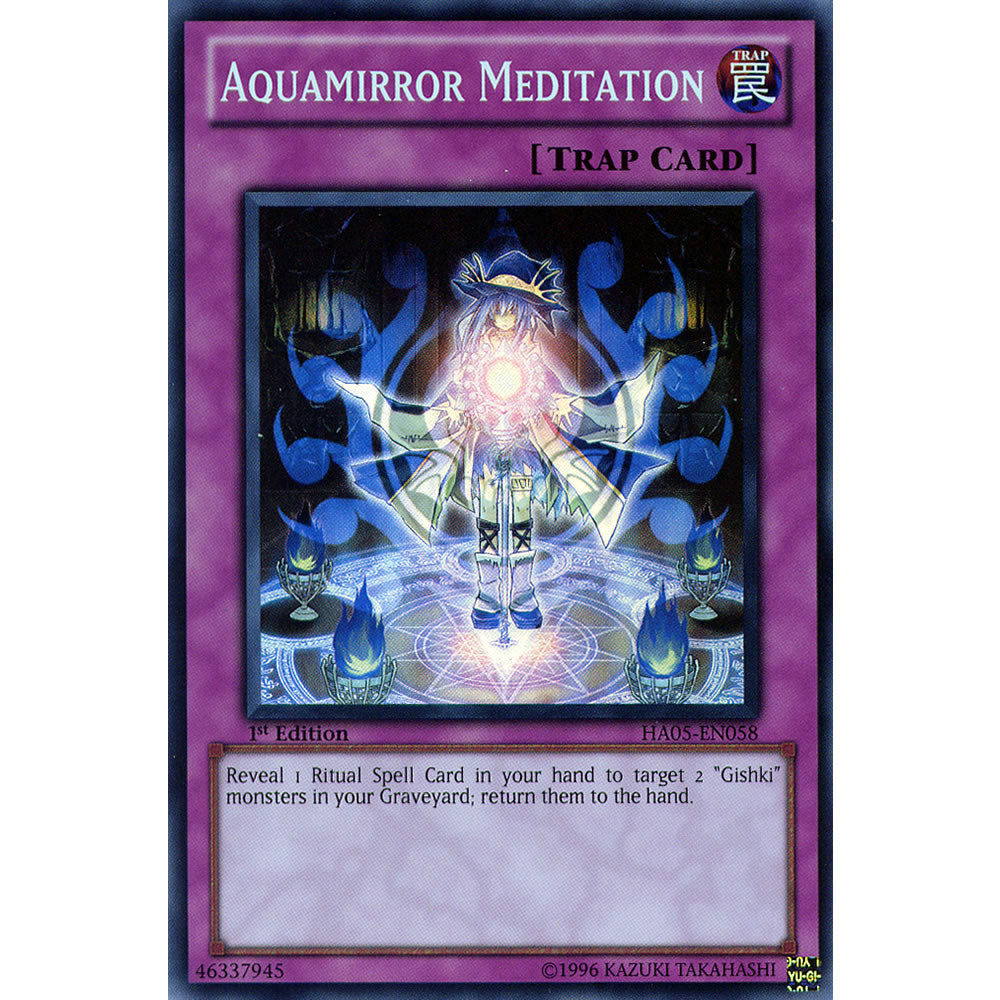 Aquamirror Meditation HA05-EN058 Yu-Gi-Oh! Card from the Hidden Arsenal 5: Steelswarm Invasion Set