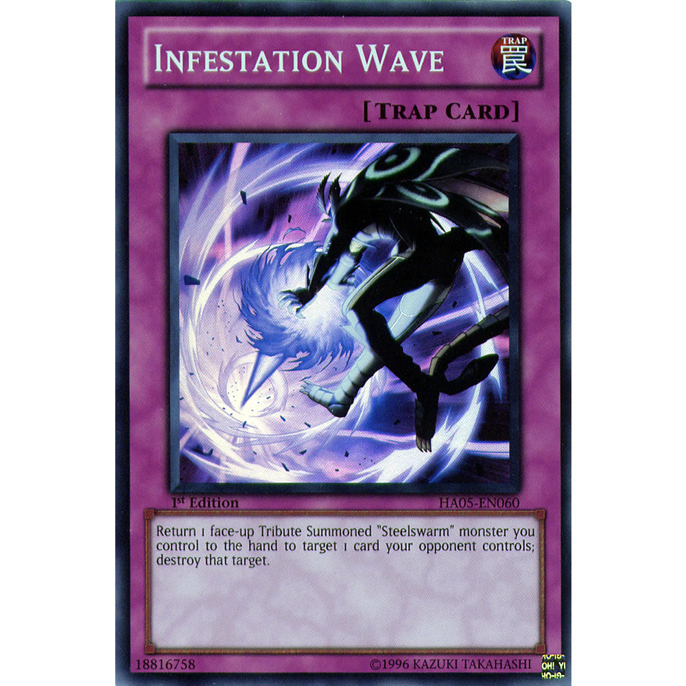 Infestation Wave HA05-EN060 Yu-Gi-Oh! Card from the Hidden Arsenal 5: Steelswarm Invasion Set