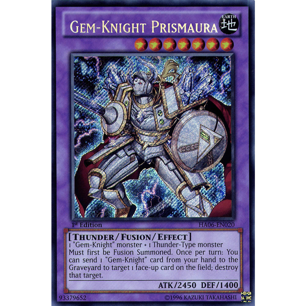 Gem-Knight Prismaura HA06-EN020 Yu-Gi-Oh! Card from the Hidden Arsenal 6: Omega Xyz Set
