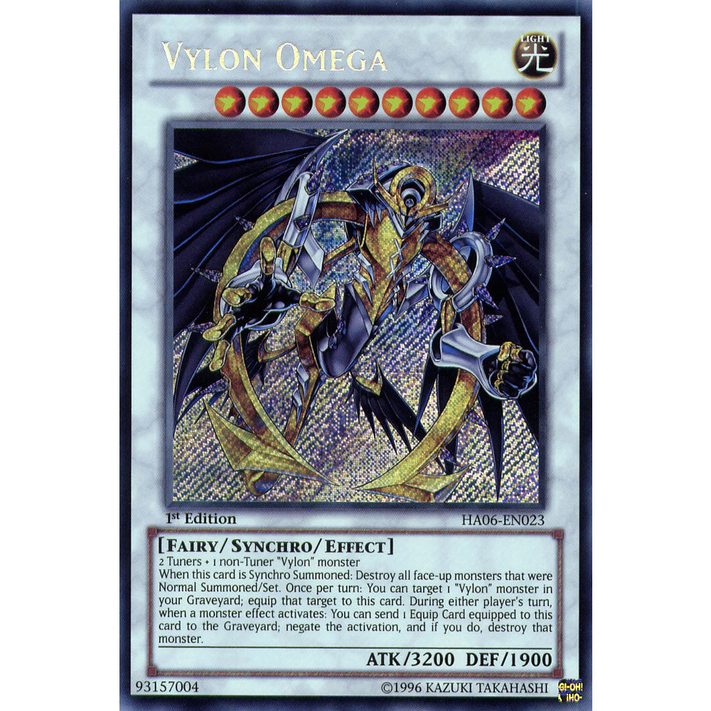 Vylon Omega HA06-EN023 Yu-Gi-Oh! Card from the Hidden Arsenal 6: Omega Xyz Set