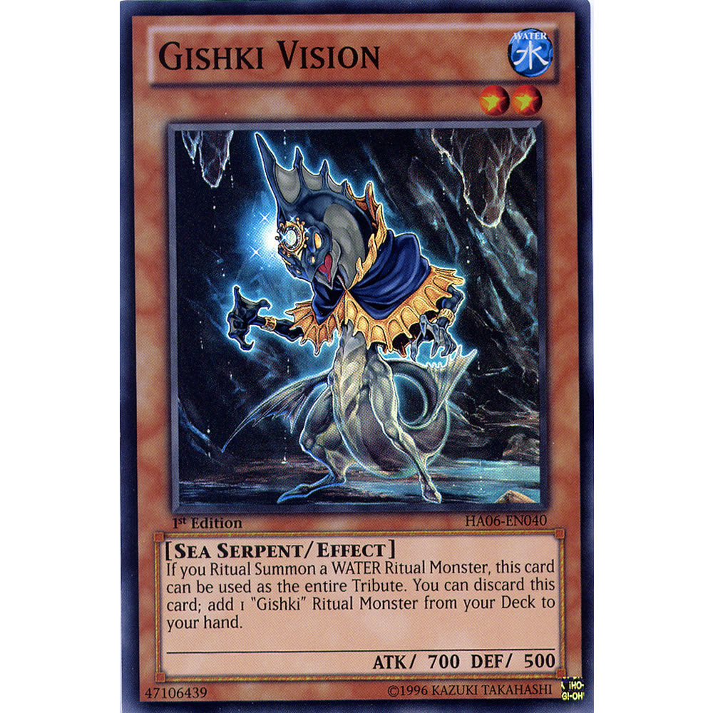 Gishki Vision HA06-EN040 Yu-Gi-Oh! Card from the Hidden Arsenal 6: Omega Xyz Set