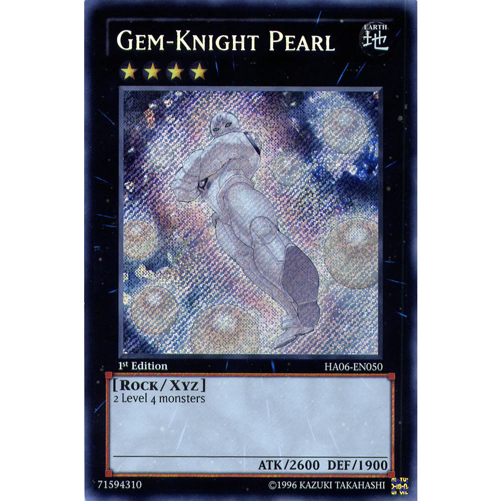 Gem-Knight Pearl HA06-EN050 Yu-Gi-Oh! Card from the Hidden Arsenal 6: Omega Xyz Set