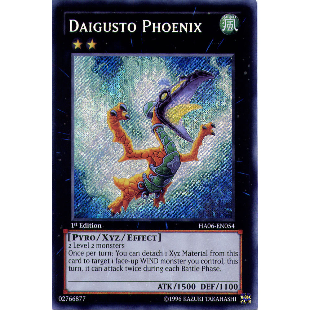 Daigusto Phoenix HA06-EN054 Yu-Gi-Oh! Card from the Hidden Arsenal 6: Omega Xyz Set
