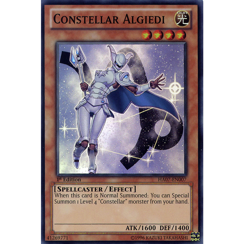 Constellar Algiedi HA07-EN007 Yu-Gi-Oh! Card from the Hidden Arsenal 7: Knight of Stars Set