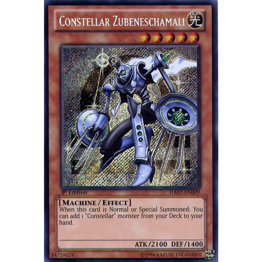 Constellar Zubeneschamali HA07-EN009 Yu-Gi-Oh! Card from the Hidden Arsenal 7: Knight of Stars Set