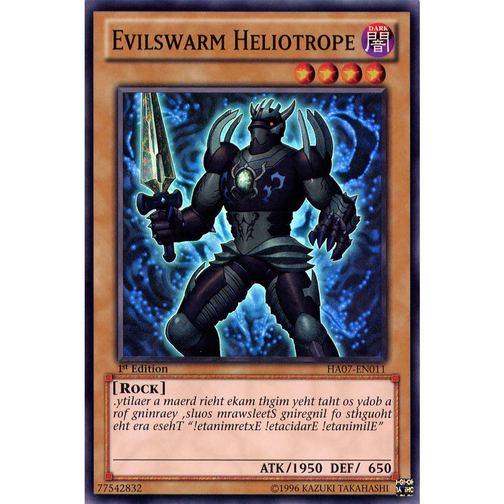 Evilswarm Heliotrope HA07-EN011 Yu-Gi-Oh! Card from the Hidden Arsenal 7: Knight of Stars Set