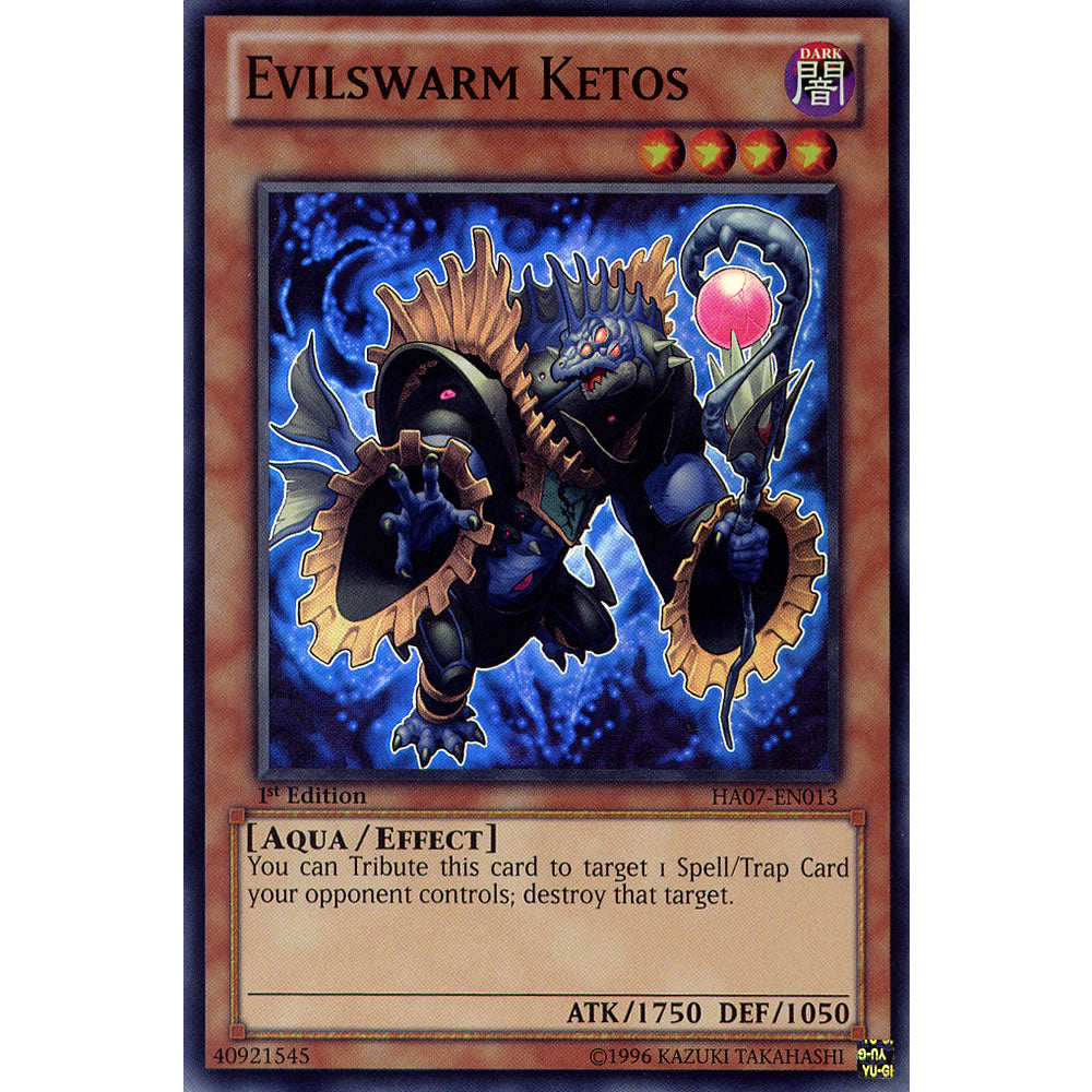 Evilswarm Ketos HA07-EN013 Yu-Gi-Oh! Card from the Hidden Arsenal 7: Knight of Stars Set