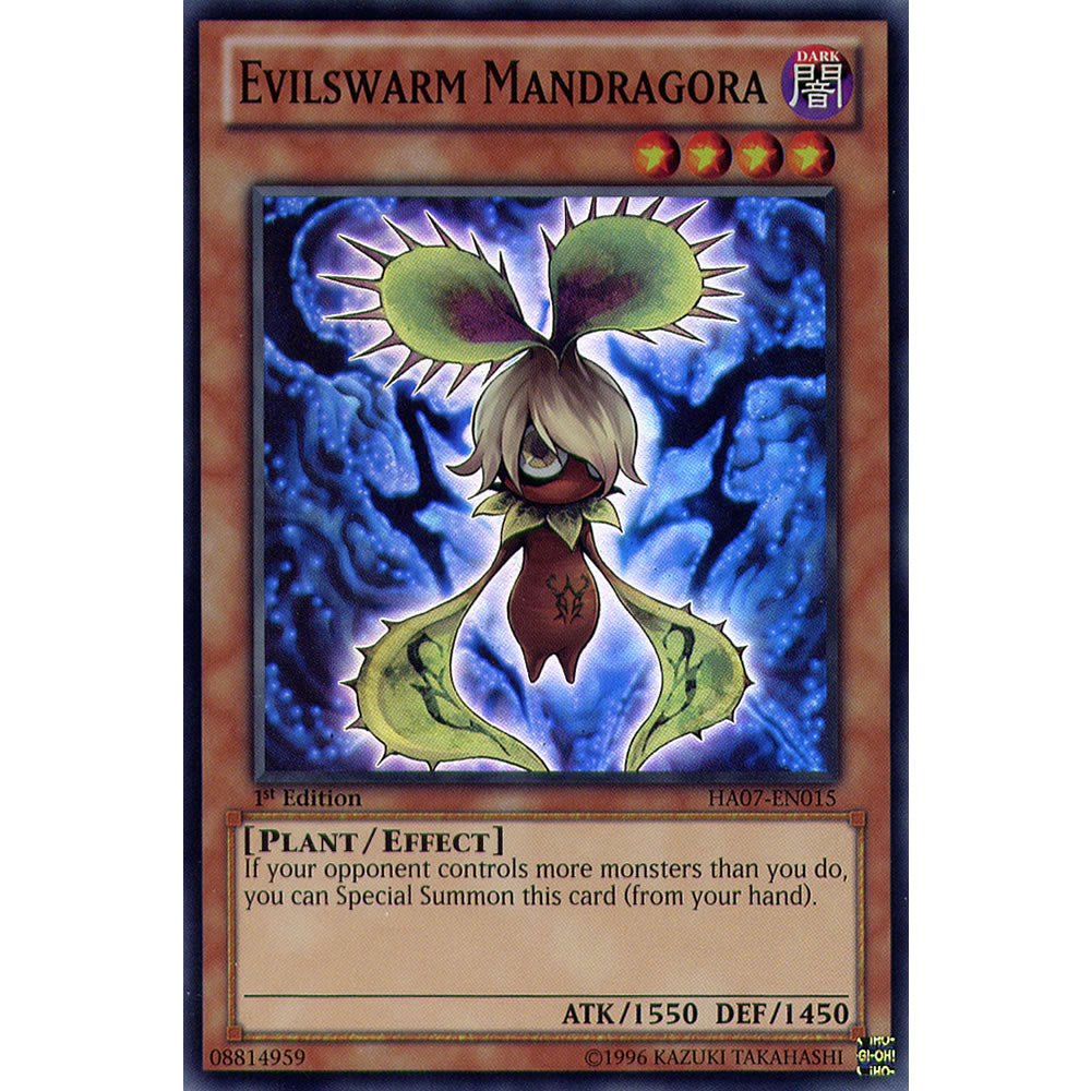 Evilswarm Mandragora HA07-EN015 Yu-Gi-Oh! Card from the Hidden Arsenal 7: Knight of Stars Set