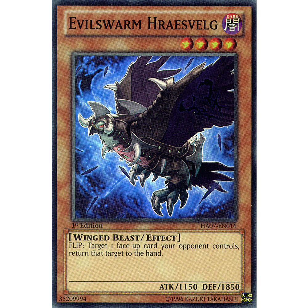 Evilswarm Hraesvelg HA07-EN016 Yu-Gi-Oh! Card from the Hidden Arsenal 7: Knight of Stars Set