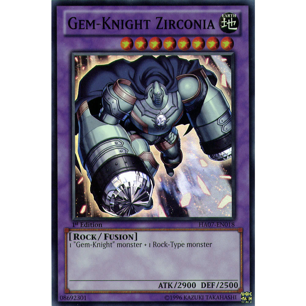 Gem-Knight Zirconia HA07-EN018 Yu-Gi-Oh! Card from the Hidden Arsenal 7: Knight of Stars Set
