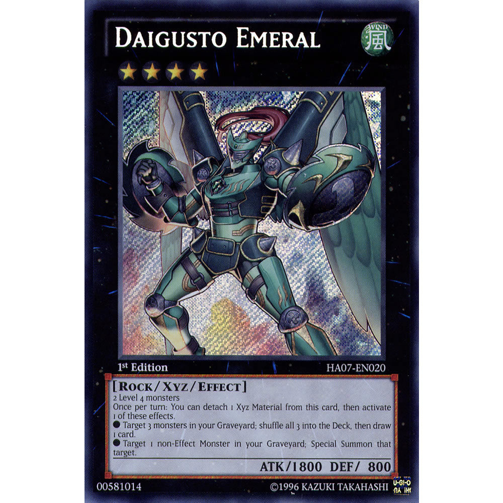 Daigusto Emeral HA07-EN020 Yu-Gi-Oh! Card from the Hidden Arsenal 7: Knight of Stars Set