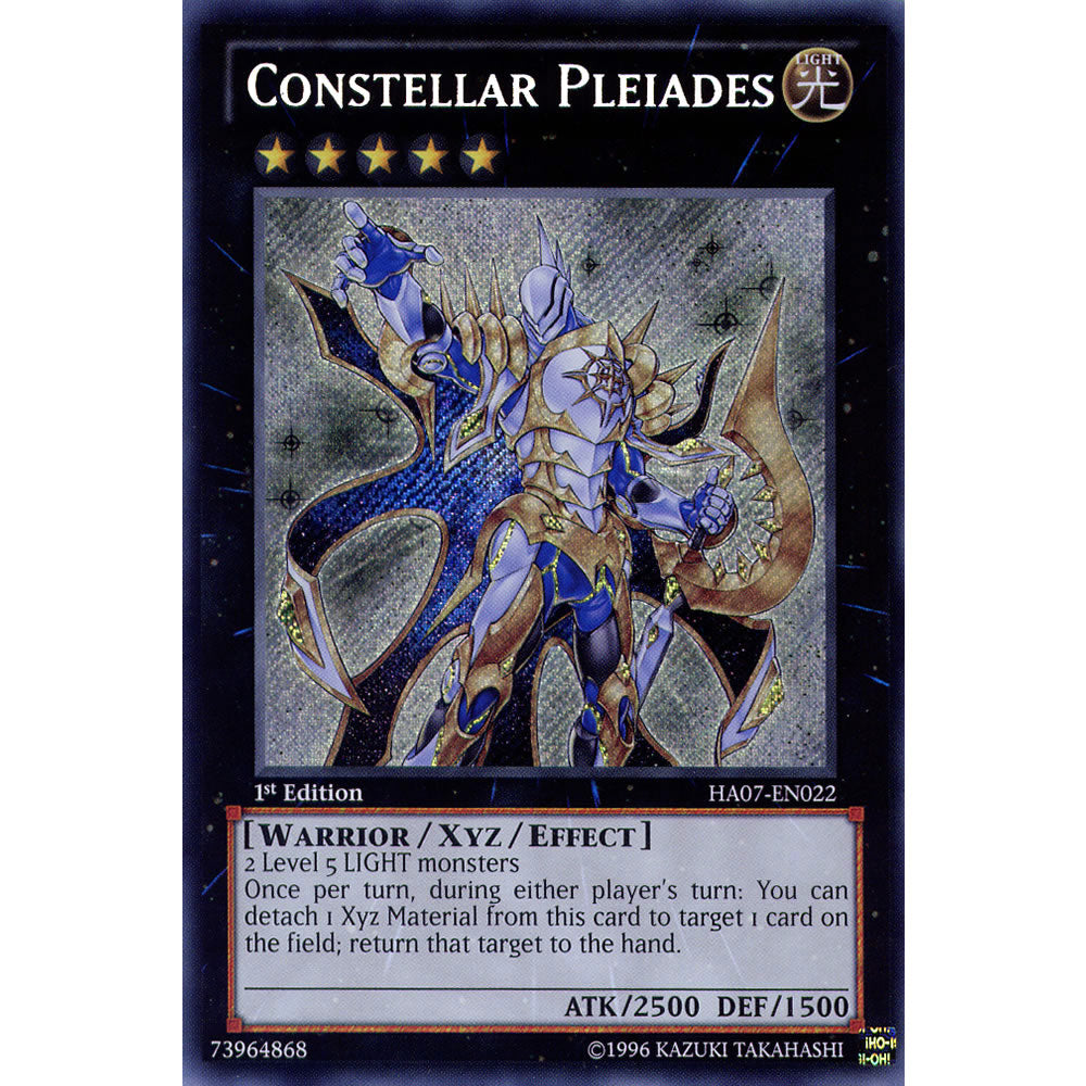 Constellar Pleiades HA07-EN022 Yu-Gi-Oh! Card from the Hidden Arsenal 7: Knight of Stars Set