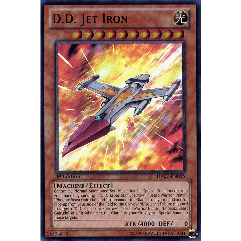 D.D. Jet Iron HA07-EN035 Yu-Gi-Oh! Card from the Hidden Arsenal 7: Knight of Stars Set