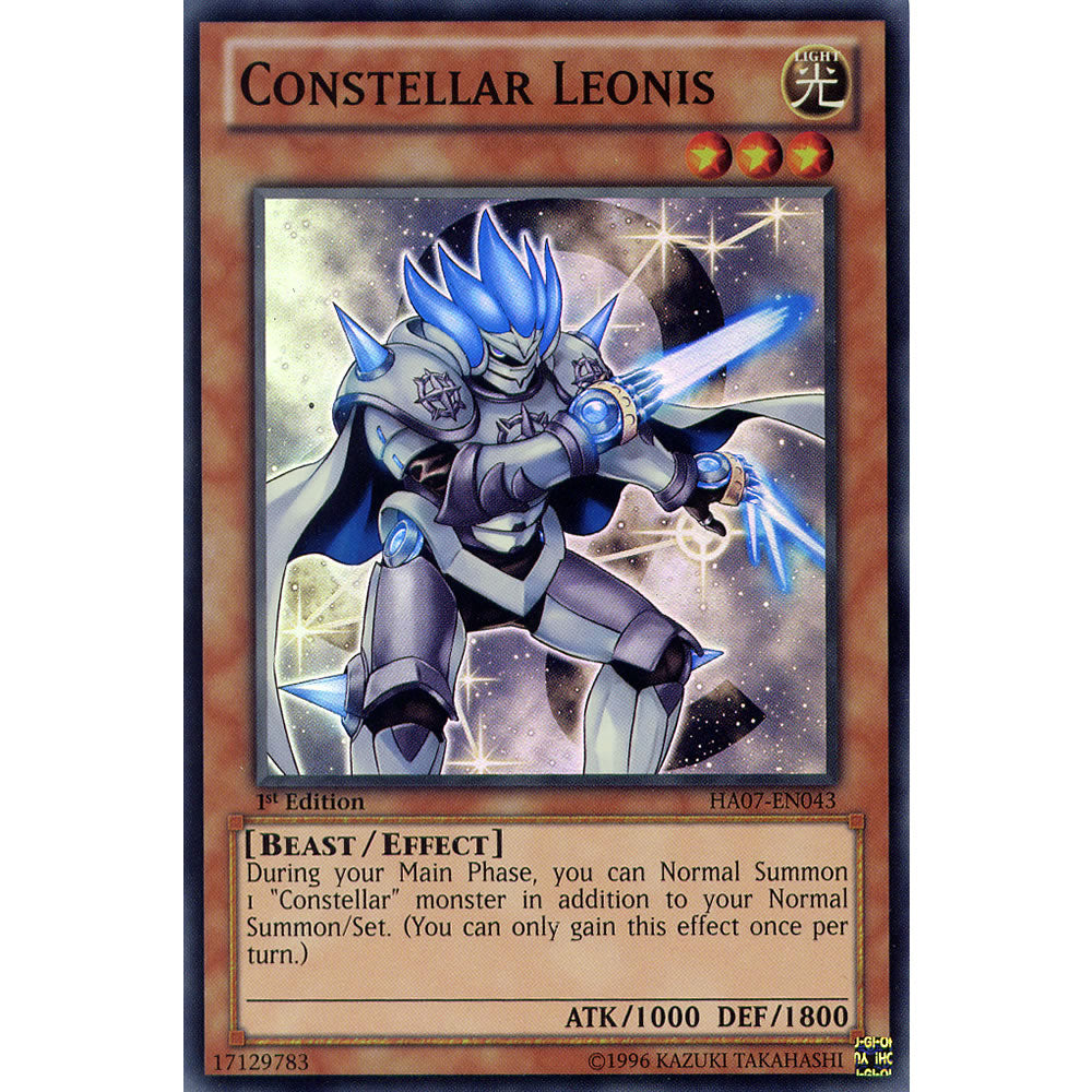 Constellar Leonis HA07-EN043 Yu-Gi-Oh! Card from the Hidden Arsenal 7: Knight of Stars Set