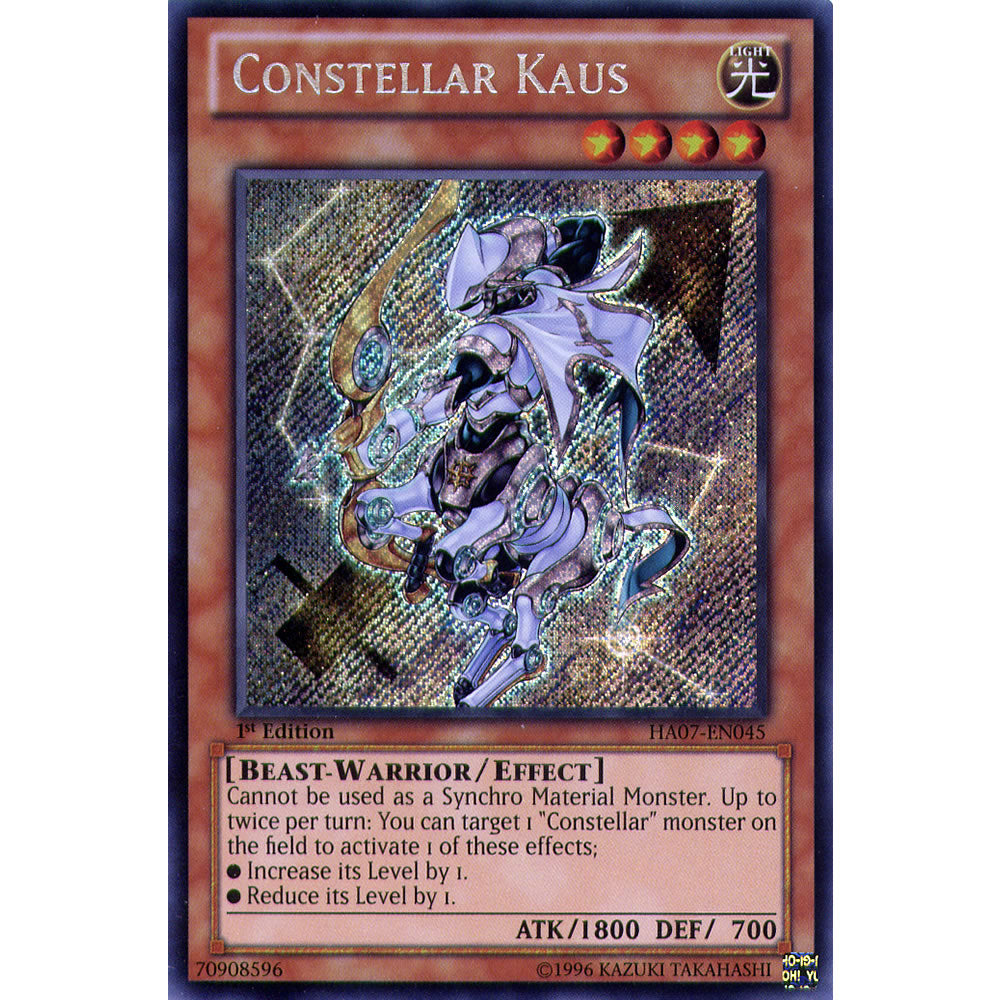 Constellar Kaus HA07-EN045 Yu-Gi-Oh! Card from the Hidden Arsenal 7: Knight of Stars Set