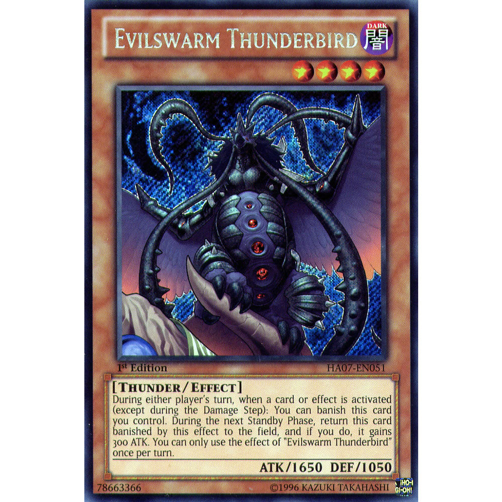Evilswarm Thunderbird HA07-EN051 Yu-Gi-Oh! Card from the Hidden Arsenal 7: Knight of Stars Set