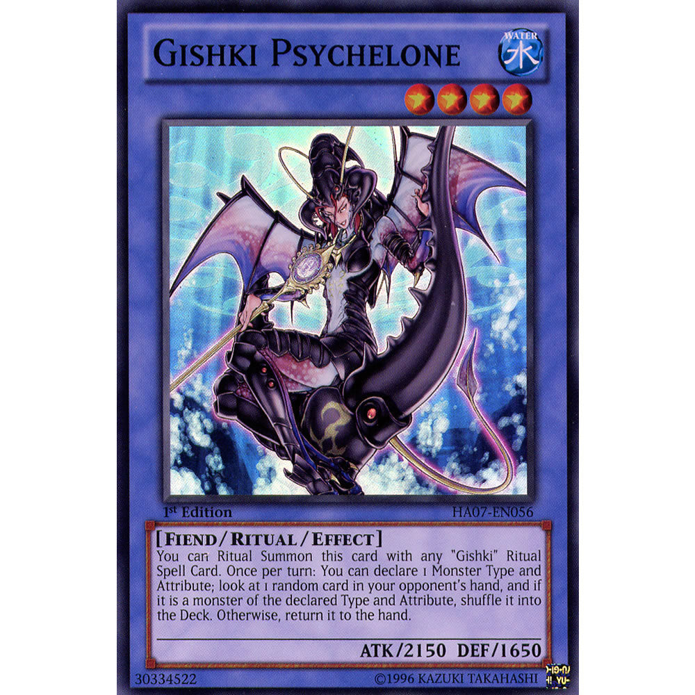 Gishki Psychelone HA07-EN056 Yu-Gi-Oh! Card from the Hidden Arsenal 7: Knight of Stars Set