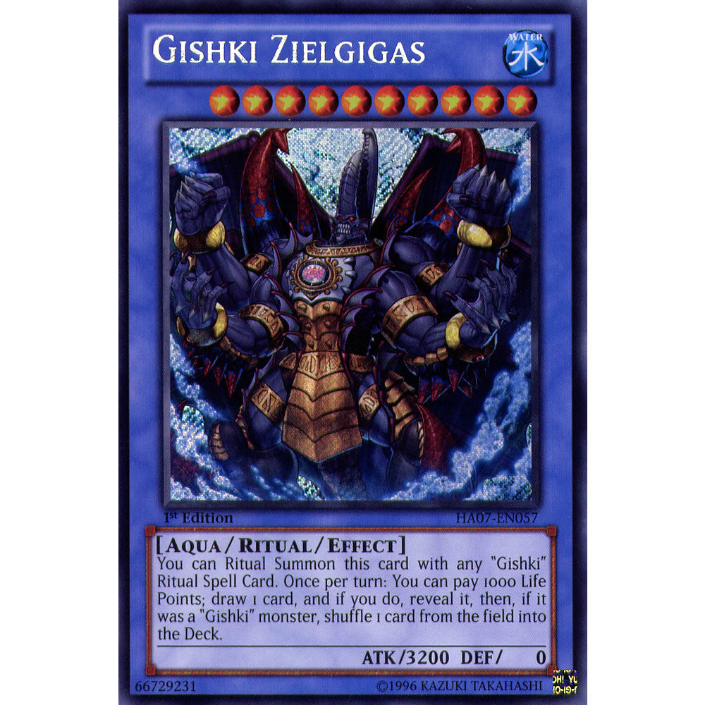 Gishki Zielgigas HA07-EN057 Yu-Gi-Oh! Card from the Hidden Arsenal 7: Knight of Stars Set